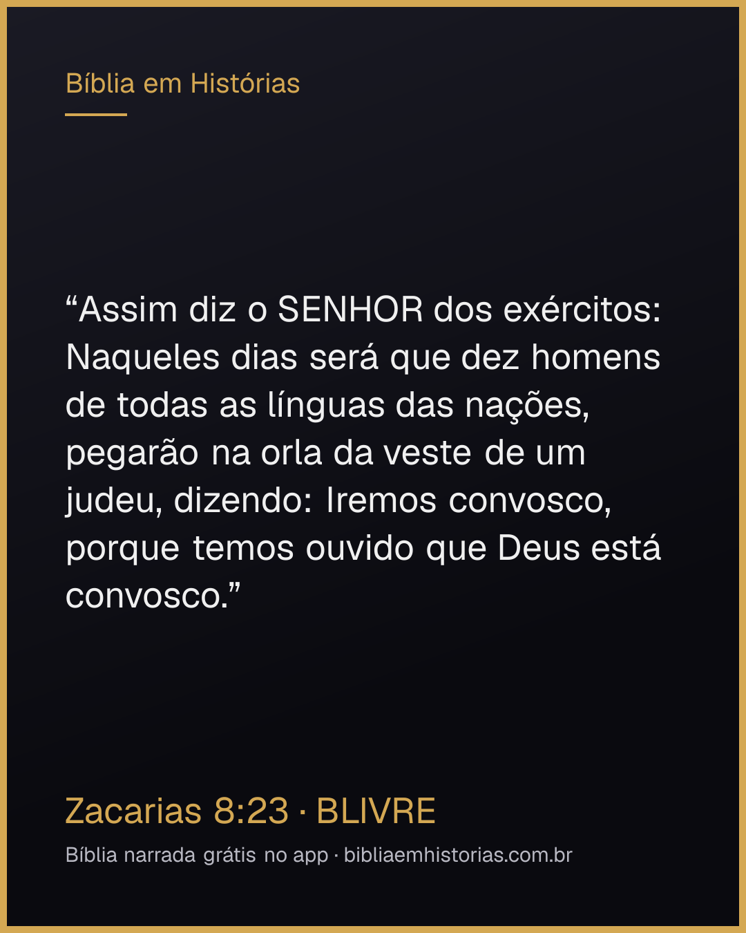 Imagem do versículo Zacarias 8:23 para compartilhar